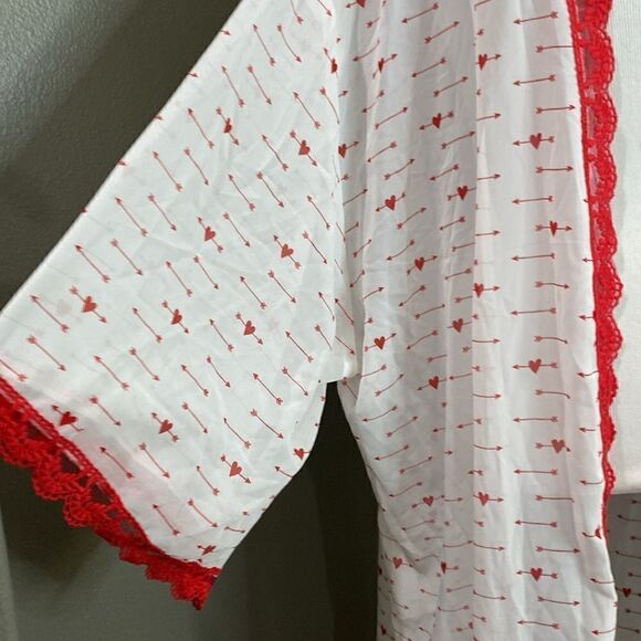 NWT Lularoe VALENTINE'S 2020 CHLOE Bohemian style overlay Kimono - Picture 5 of 11